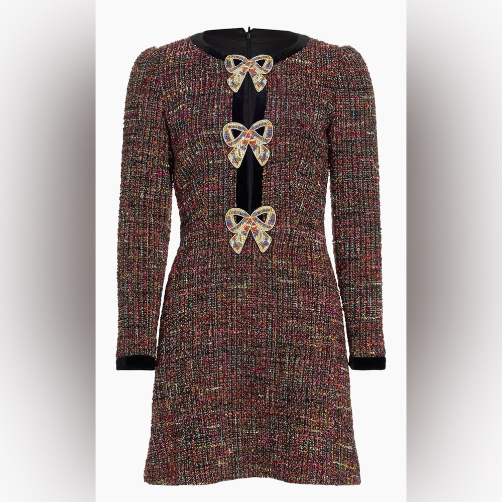 Saloni Camille Bows dress